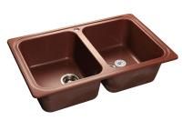 Кухонная мойка GranFest STANDART S-780K красный марс
