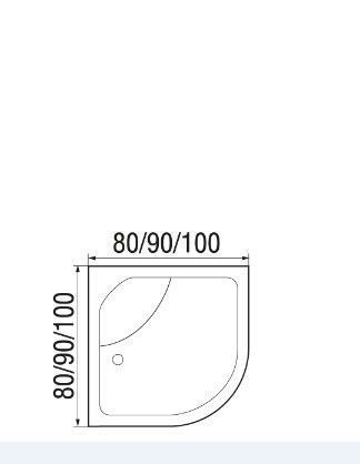 Душевая кабина River NARA Б/К 100/24 МТ, 100x100x206
