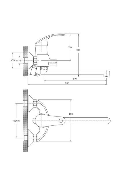 Смеситель для ванны Haiba HB2221-5