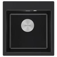 Мойка KANTE 50, IT-GRANIT, PM105152-BLM, черный, 510х520, Paulmark
