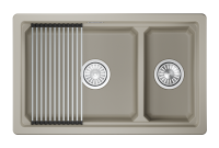 Мойка для кухни Granula Kitchen Space 7304iU креман, 73х45 см, прямоугольная