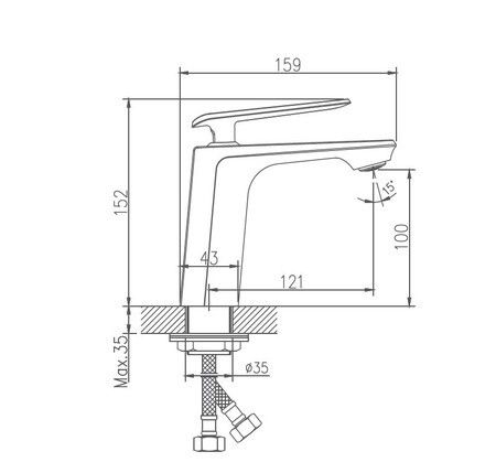 Смеситель для раковины Haiba HB10548-8