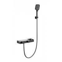 Смеситель для ванны с душем и термостатом WONZON & WOGHAND, Темный графит (WW-B2551-BGG)