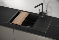Мойка для кухни Granula Estetica 7807 турмалин, 78х50 см, прямоугольная