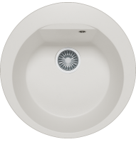 Кухонная мойка Polygran ATOL-520 №36 Белый Хлопок