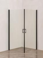 Orange DO04100tb душевой уголок из распашных универсальных, черный