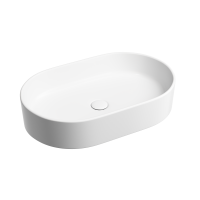 Умывальник Ceramicanova чаша накладная овальная (цвет Белый Матовый) Element 608x385x122мм
