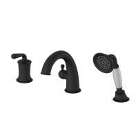 Смеситель на борт ванны WONZON & WOGHAND, Черный матовый (WW-88659008-MB)