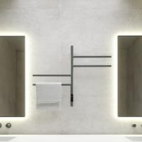 Полотенцесушитель электрический Vincea VTD-1S1CGE 43x60, графит, таймер