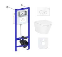 Комплект инсталляции и унитаза 6 в 1 Lavinia Boho Relfix Biore Compacto Rimless 77050173