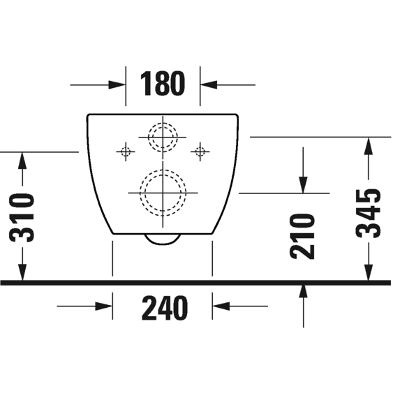 Биде подвесное Duravit Viu 2292150000