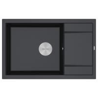 Мойка FLUGEN 60, IT-GRANIT, PM317850-BL, черный гранит, 780х500 мм, Paulmark