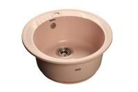 Кухонная мойка GranFest RONDO R-520 светло-розовый