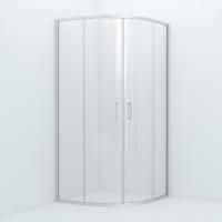Душевое ограждение IDDIS Zodiac глянцевый алюминиевый профиль 90х90х195 см ZOD6CR9i23