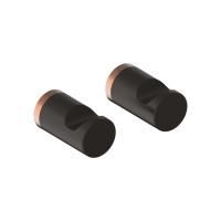 Комплект одинарных крючков IDDIS Petite, сплав металлов, черный матовый с розовым золотом PET2SR1i41