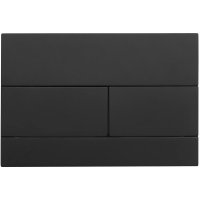 Кнопка смыва Veconi FLUSH V7, FLV7-B, 240х162х10, пластик, черный матовый