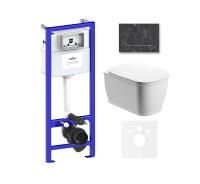 Комплект инсталляции и унитаза 6 в 1 Lavinia Boho Relfix Bell Pro Rimless 75110014