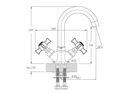 Смеситель для раковины Haiba HB4524