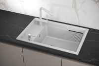 Мойка для кухни Granula Kitchen Space 7305 арктик, 73х51 см, прямоугольная