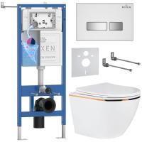 Комплект 6 в 1 RoxenBath StounFix Dual Fresh 904965 (состоит из:  710200,  Glass 430280W, 530110-01G)