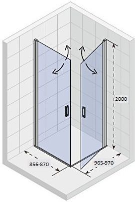 Душевой уголок Riho Novik Z209 90x100 GZ2090100