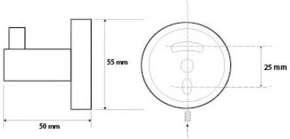 Крючок для полотенец Bemeta Dark 104106020