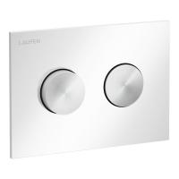 Laufen INEO GROOVE Клавиша смыва, панель: белый глянцевый, клавиши: PVD нерж. сталь матовая 9.0011.7.194.000.1