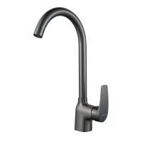 Смеситель для кухни Shevanik S5053T, оружейная сталь