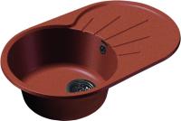 Кухонная мойка GranFest RONDO R-750L красный марс