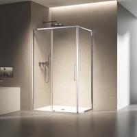 Душевой уголок Слим 8мм (Slim 8mm) VSR-6SL9013CL, 1300*900, хром, стекло прозрачное