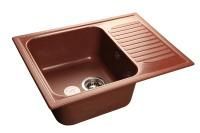 Кухонная мойка GranFest STANDART S-645L красный марс