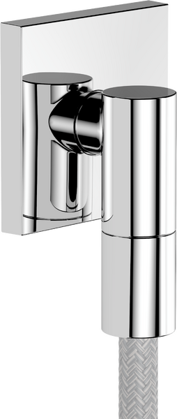 Настенная розетка с обратным клапаном Hansgrohe FixFit Fine E 28883000. хром 28883000