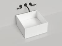 Раковина накладная Salini ARMONIA SQUARE 02 покраска по RAL полностью, 130522MF