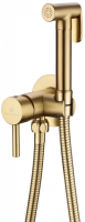 Смеситель встраиваемый с гигиеническим душем Grocenberg GB001 Золото матовый