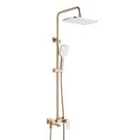 Душевая система Shevanik S4136G, золотой сатин