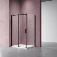 Душевой уголок Vincea Dice VSR-4D1012CLB, 1200*1000, черный, стекло прозрачное