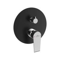 Смеситель для душа Laveo Largo BAH_70PD скрытого монтажа на 2 потребителя черный