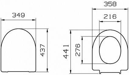 Крышка-сиденье для унитаза VitrA Form 500 97-003-009