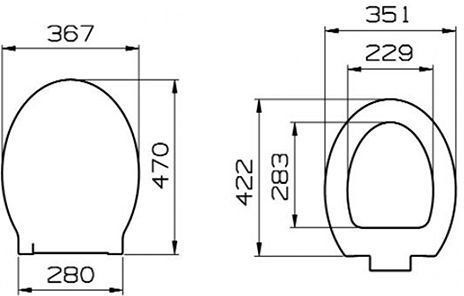 Крышка-сиденье для унитаза VitrA Sunrise 75-003-009