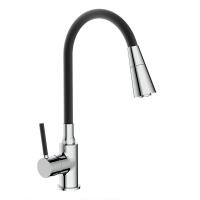 Смеситель для кухни с гибким изливом и режимом душ FRAP F4044, хром