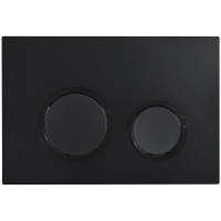 Кнопка смыва Veconi FLUSH V11, FLV11-B, 240х162х7, пластик, чёрный матовый
кайма - черный матовый