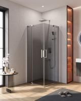 Душевой уголок CEZARES SLIDER-A-2-80/90-GRIGIO-Cr