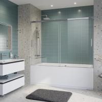 Душевая шторка на ванну CEZARES TANDEM-SOFT-VF-2-190/145-C-Cr-IV