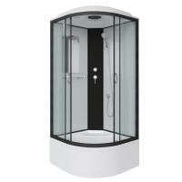 Душевая кабина Niagara Classic NG-6708-14 90х90х215, высокий поддон 40 см, стекло прозрачное, черные профиля