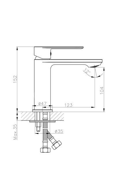 Смеситель для раковины Haiba HB10590-7