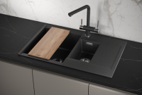 Мойка для кухни Granula Estetica 7808 черный, 78х50 см, прямоугольная
