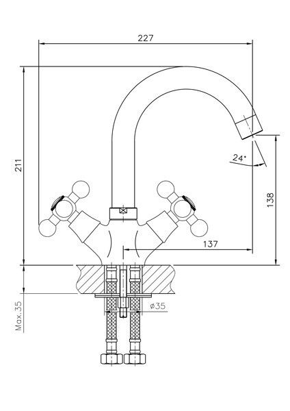 Смеситель для раковины Haiba HB1219