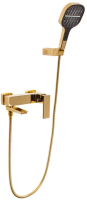 Смеситель для ванны с ручным душем Hansberge H4070 Золото глянец