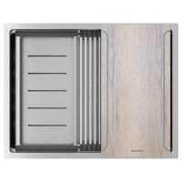 Мойка нерж. сталь NEXT-MULTI SINK 58 UNI, PM785845-BS, брашированная нерж.сталь, 580х450мм, Paulmark