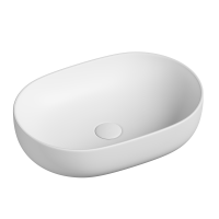 Умывальник Ceramicanova чаша накладная овальная (цвет Белый Матовый) Element 600x415x135мм